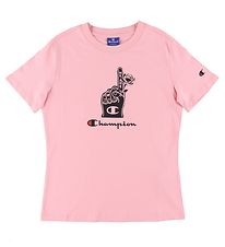 T-Shirt Champion Fashion - Rose av. Imprimé T-Shirt Champion Fashion - Rose av. Imprimé