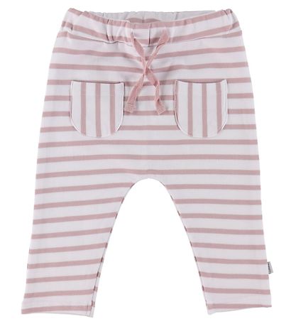 Pantalon Hust and Claire - Branchie - Blanc/Rose à Rayures Pantalon Hust and Claire - Branchie - Blanc/Rose à Rayures