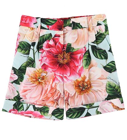 Dolce & Gabbana Shorts - Blue w. Rose Flowers Dolce & Gabbana Shorts - Blue w. Rose Flowers