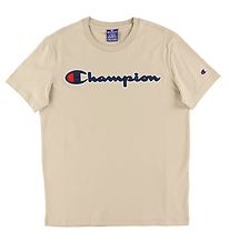 T-Shirt Champion Fashion - Beige av. Logo T-Shirt Champion Fashion - Beige av. Logo
