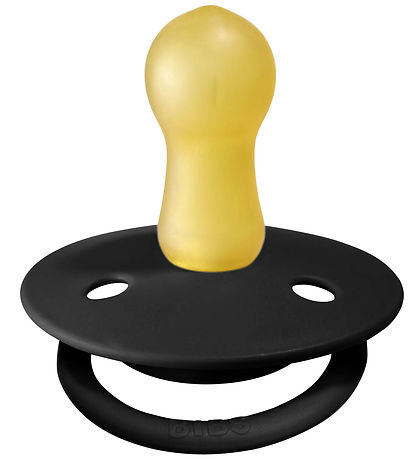 BIBS De Lux Pacifiers - Size 2 - 2-Pack - Round - Cloud/Black
