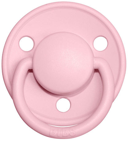 BIBS De Lux Pacifiers - Size 2 - 2-Pack - Round - Ivory/Baby Pin BIBS De Lux Pacifiers - Size 2 - 2-Pack - Round - Ivory/Baby Pin