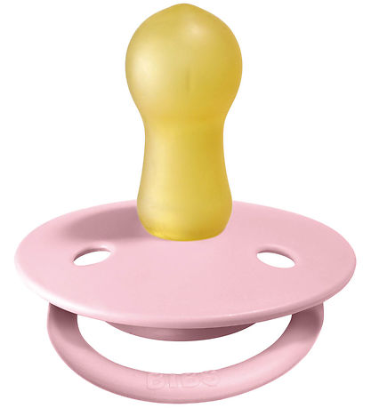 BIBS De Lux Pacifiers - Size 2 - 2-Pack - Round - Ivory/Baby Pin BIBS De Lux Pacifiers - Size 2 - 2-Pack - Round - Ivory/Baby Pin