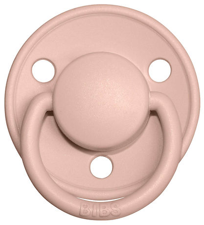 BIBS De Lux Pacifiers - Onesize - 2-Pack - Round - Ivory/Blush