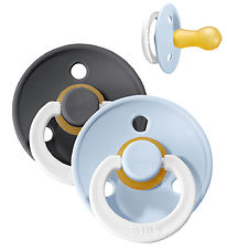 BIBS Colour Lysande nappar - 2-pack - Stl. 1 - Rund - Iron/Baby 