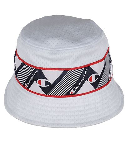 Champion Bucket Hat - White w. Logo Band Champion Bucket Hat - White w. Logo Band