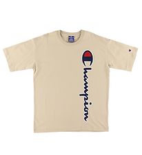 T-Shirt Champion Fashion - Beige av. Logo T-Shirt Champion Fashion - Beige av. Logo