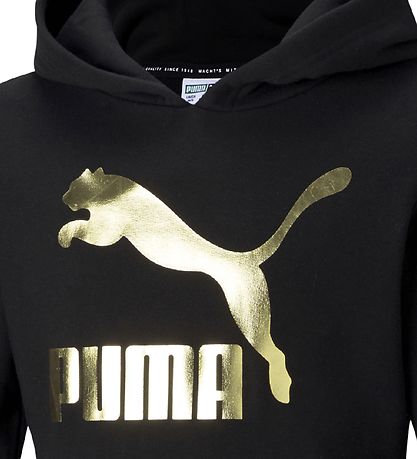 Sweat à Capuche Puma - Classiques - Noir av. Or Logo