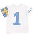 Hust and Claire T-shirt - Arthur - White w. Sweden Hust and Claire T-shirt - Arthur - White w. Sweden