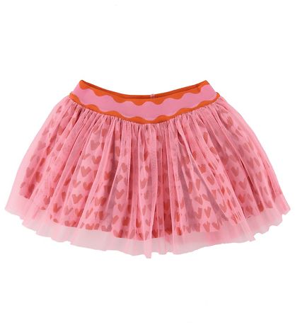 Jupe en tulle Stella McCartney Kids - Rose Clair av. Cœurs