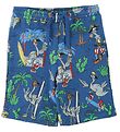 Stella McCartney Kids Sweat Shorts - Blue w. Flamingos Stella McCartney Kids Sweat Shorts - Blue w. Flamingos