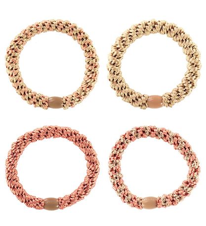 Kknekki Hårstrikker - 4-pack - Beige/Rosa