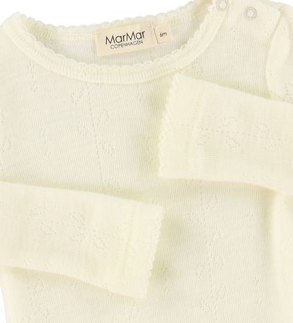 MarMar Bodysuit l/s - Benedikte - Wool - Natural