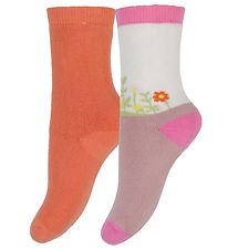 Chaussettes Melton - Andrea - 2 Pack - Orange/Rose