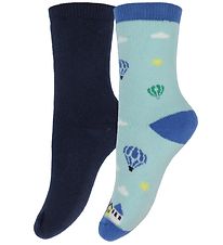 Chaussettes Melton - George - 2 Pack - Marine/Bleu Clair