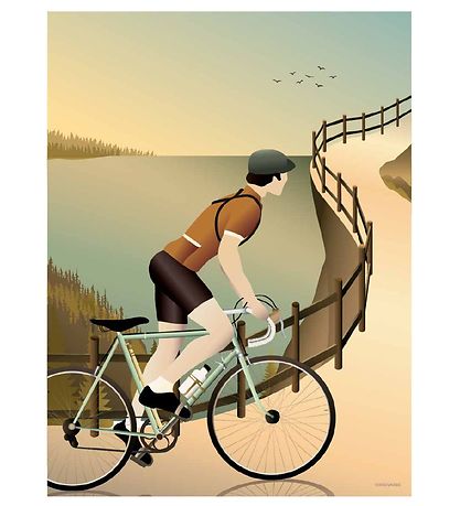 Vissevasse Juliste - 50x70 - Cycling In The Hills