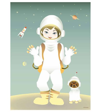 Vissevasse Poster - 30x40 - The Astronaut Vissevasse Poster - 30x40 - The Astronaut