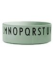 Design Letters Bowl - Green w. Alphabet Design Letters Bowl - Green w. Alphabet