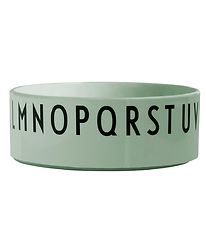 Design Letters Bowl - Green w. Alphabet Design Letters Bowl - Green w. Alphabet