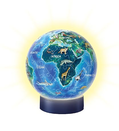 Ravensburger 3D Jigsaw Puzzle - 72 Bricks - Globe Nightlight Ravensburger 3D Jigsaw Puzzle - 72 Bricks - Globe Nightlight