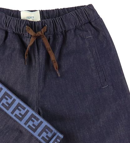 Fendi Shorts - Navy w. Logo