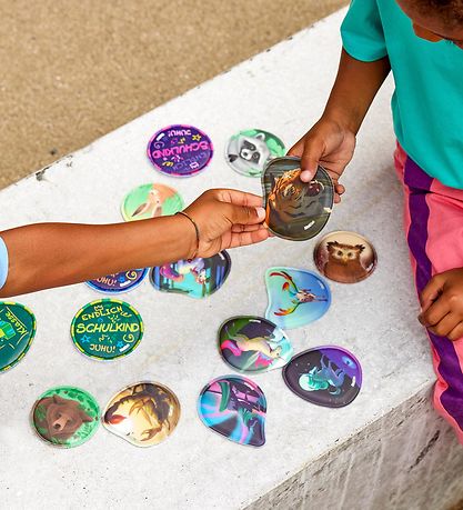 Étiquettes Velcro Ergobag - 5 pces - Ninja et Dragon Étiquettes Velcro Ergobag - 5 pces - Ninja et Dragon