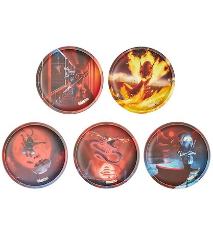 Étiquettes Velcro Ergobag - 5 pces - Ninja et Dragon Étiquettes Velcro Ergobag - 5 pces - Ninja et Dragon