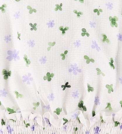 Emporio Armani Top - Silk - White w. Flowers