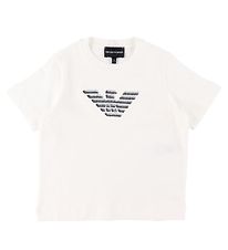 Emporio Armani T-shirt - White w. Logo Emporio Armani T-shirt - White w. Logo