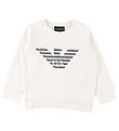 Emporio Armani Sweatshirt - White w. Logo Emporio Armani Sweatshirt - White w. Logo