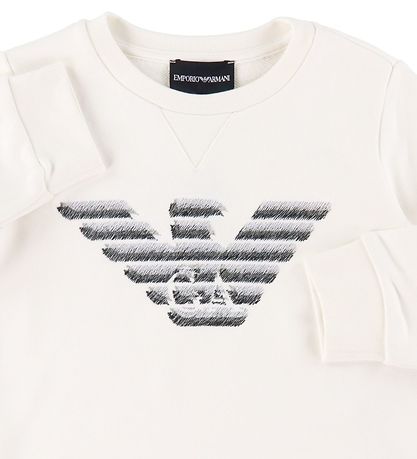 Emporio Armani Sweatshirt - White w. Logo