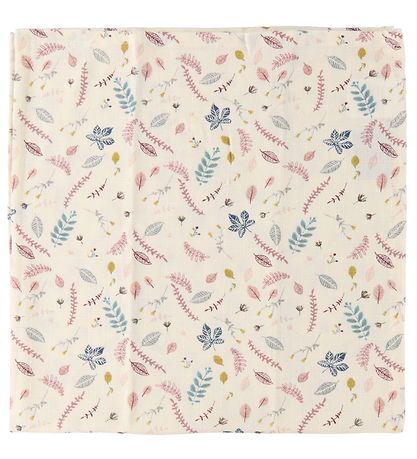Cam Cam Muslin Cloths - 3-Pack - Mix Pressed Leaves/Dusty Rose/C