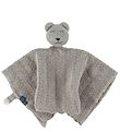 Smallstuff Comfort Blanket - 35x35 cm - Grey Melange w. Soft Toy