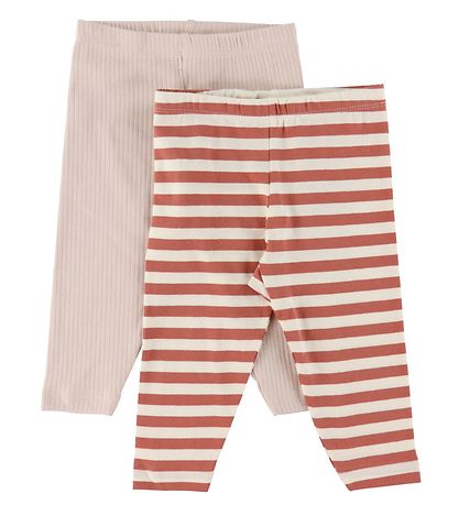 Minymo Leggings - 2-pack - Canyon Rose