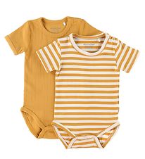 Minymo Bodysuits s/s - 2-Pack - Amber Gold