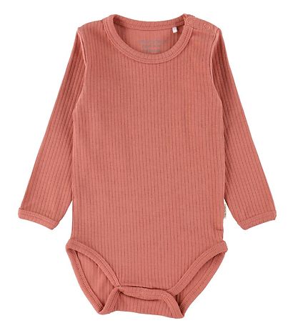 Minymo Bodysuit l/s - Rib - 2-Pack - Canyon Rose Minymo Bodysuit l/s - Rib - 2-Pack - Canyon Rose