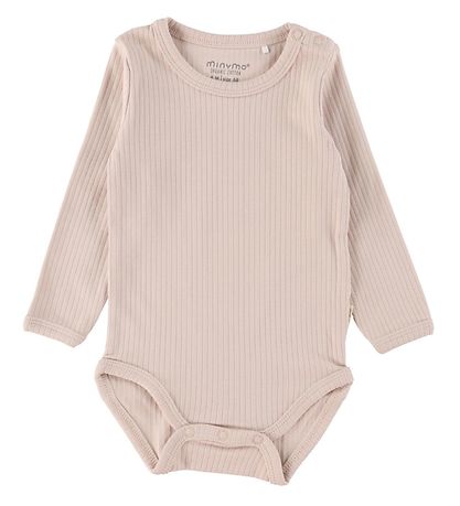 Minymo Bodysuit l/s - Rib - 2-Pack - Canyon Rose Minymo Bodysuit l/s - Rib - 2-Pack - Canyon Rose