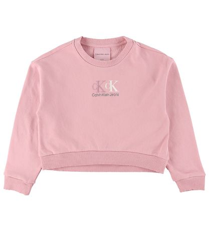 Calvin Klein Sweatshirt - Kurz geschnitten - HWK - Recycelt - Br