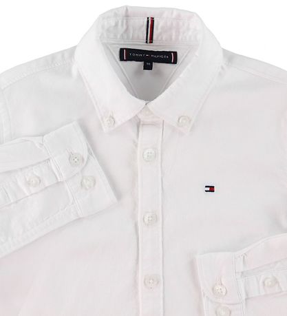 Tommy Hilfiger Shirt - Stretch Oxford - White Tommy Hilfiger Shirt - Stretch Oxford - White