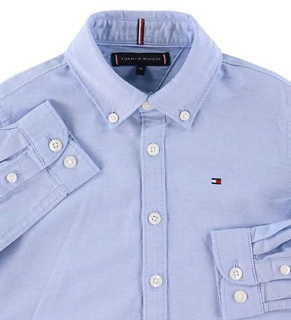 Tommy Hilfiger Kauluspaita - Jousta Oxford - Rauhallinen Blue