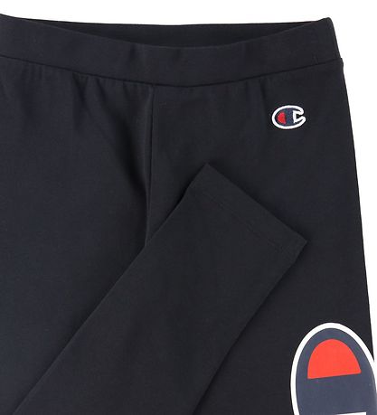 Champion Fashion Leggings - Schwarz m. Logo