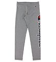 Champion Fashion Leggings - Graumeliert m. Logo