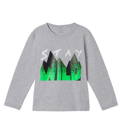 Stella McCartney Kids Blouse - Stay Wild - Thunder Stella McCartney Kids Blouse - Stay Wild - Thunder