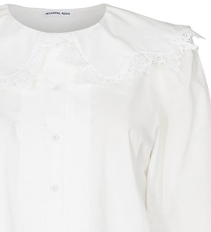 Designers Remix Shirt - Sandra Lace Collar - Cream Designers Remix Shirt - Sandra Lace Collar - Cream