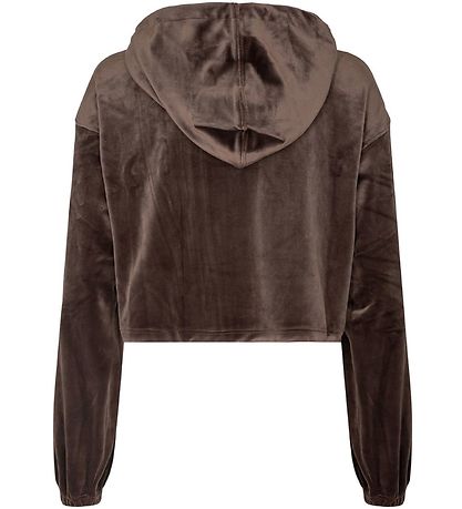 Designers Remix Hoodie - Velvet - Cropped - Frances - Mud Designers Remix Hoodie - Velvet - Cropped - Frances - Mud