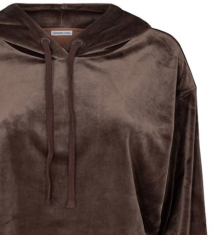 Designers Remix Hoodie - Velvet - Cropped - Frances - Mud Designers Remix Hoodie - Velvet - Cropped - Frances - Mud