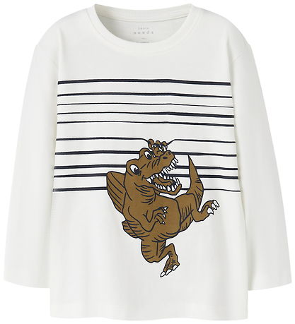 Name It Blouse - NmmVilasse - Cloud Dancer/Dino Hi Name It Blouse - NmmVilasse - Cloud Dancer/Dino Hi