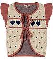 Fliink Waistcoat - Cotton/Wool - Nova - Multi Heart - Sandshell Fliink Waistcoat - Cotton/Wool - Nova - Multi Heart - Sandshell