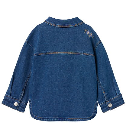 Veste en Jean Name It - NmfKara - Dark Blue Denim/Flower Veste en Jean Name It - NmfKara - Dark Blue Denim/Flower