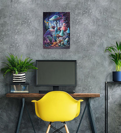 Ravensburger Jigsaw Puzzle - 500 Bricks - Moonlight Mushroom - G Ravensburger Jigsaw Puzzle - 500 Bricks - Moonlight Mushroom - G